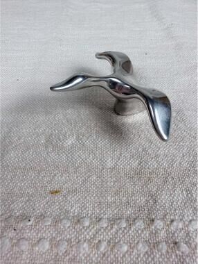 Hoselton Canada Signed Aluminum Bird Sculpture MCM Modernist Figure SIGNED